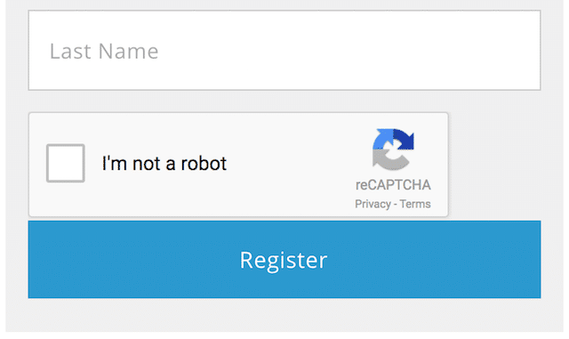 WordPress custom registration form with captcha